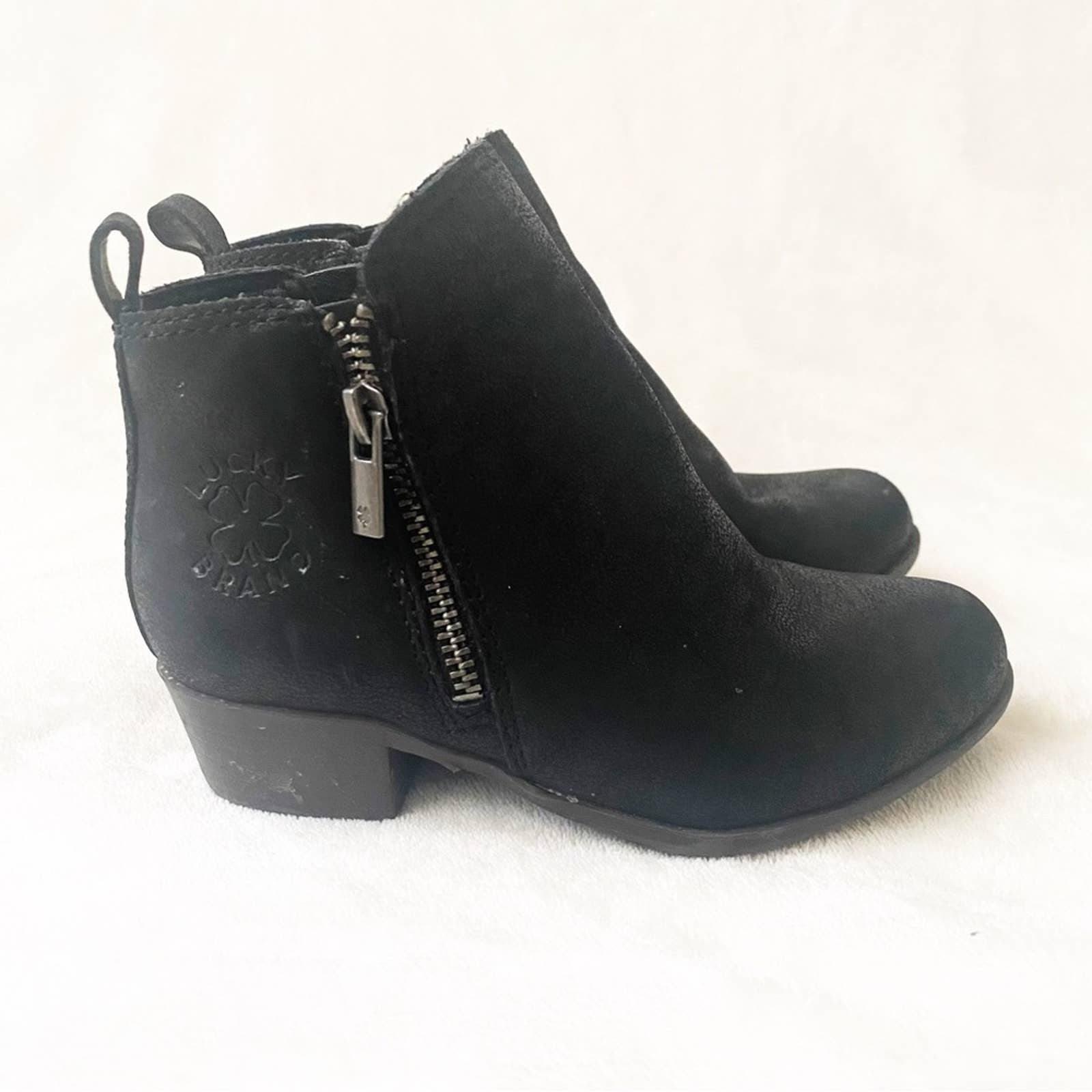 Lucky Brand Black Booties Sz 11